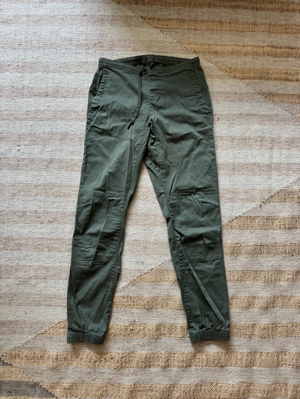 Black Diamond Notion Womens S Olive Green Double Knee Hiking Climbing Pants